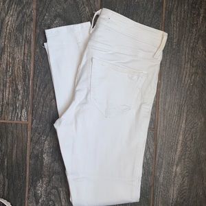 White high rise Jean jegging